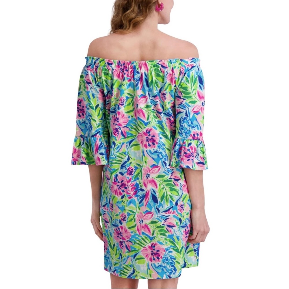 Tropical Off-Shoulder Dress 👗🏝️ - Picture 10 of 17